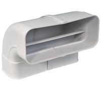 Airtec Coude 90° Canal Plat 222x89 mm Manchon Vertical Double Extraction