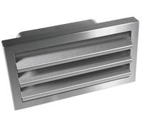 Airtec Grille de Ventilation Extérieure 220x90 mm Inox Mat Argent Pour Cuisine