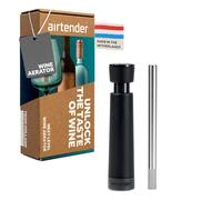 Airtender Aérateur de Vin en Acier Inoxydable - Aération parfaite, garde le vin frais plus longtemps, sans BPA ni BPS, compatible lave-vaisselle. Idéal pour les amateurs, livré en boîte cadeau.