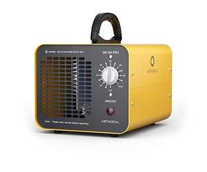 Airthereal MA10K-PRO Générateur d'Ozone Industriel Éliminateur d'odeurs 10000 mg/h O3 Machine à Haute Capacité Ioniseur d'Odeur Désodorisant à la Maison Jaune