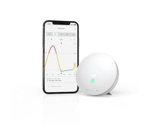 Airthings 292 Wave Mini - Surveillance de la Qualité de l’Air Intérieur avec Détecteurs de Composés Organiques Volatils (Voc), d’Humidité et de Température, Sans Câble
