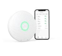 Airthings 2930 Wave Plus - Détecteur de Radon et de la Qualité de l’Air avec Détecteur de CO2, COV, Pression Atmosphérique, Humidité et Température