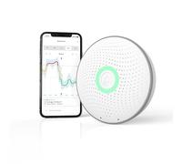 Airthings 2950 Wave Radon - Surveillance Intelligente du Radon avec Détecteur d’Humidité et de Température, Précise, Facile à Utiliser et Sans Câble