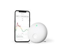 Airthings 321 Wave Enhance - Moniteur de qualité d'air intérieur pour CO2, COV, humidité, température, pression, capteurs de bruit et lumière - Contrôle les conditions de sommeil et de concentration