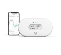 Airthings View Radon 2989 - Détecteur de Radon avec capteurs d'humidité et température, WiFi, Appli, Notifications, écran « Calm Tech »