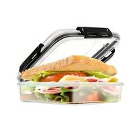 Airtight Food Container - Clear Bread Storage , Fresh Keeping Organizer with Food-Grade Seal, Homemade Loaf Holder, 100% BPA Free Kitchen Countertop Storage, Large Capacity Bread Bin for Home