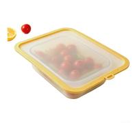 Airtight Food Cover 25cm Negative Pressure Seal(Yellow)