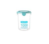 Airtight Food Storage Containers with lids, Plastic Food Storage Box Dry Cereal Dispensers for Sugar Flour and Baking Supplies (1000ML)