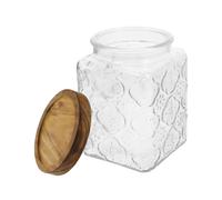 Airtight Glass Canister with Vintage Design for Dried Food Storage - Ideal for Coffee Beans, Tea, Sugar, and Pantry Organization