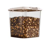 Airtight Pet Container - Transparent Food Storage Bin, Sealable Canister, Durablee Design for Treats, Kitten Food | Pet Snacks Cereal Coffee Soybean Rice Nuts Kitchen Pantry Home Organization for Dogs