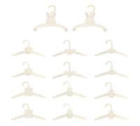 AIRTILY 14 Morceaux De Vêtements en Bois pour Enfants, Cintres d'animaux De Dessin Animé, Barres De Vaccination sans Glissement, Fournitures De Stockage Et Accessoires pour Accessoires Ménagers.