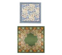 AIRTILY 2 Morceaux De Carré Rétro, Élé Écharpe En Soie Pour Les Femmes, Les Accessoires Portables Peuvent Être Utilisés Comme Accessoires Capillaires, Foulards Et Foulards.