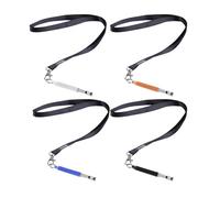 AIRTILY 4 Pièces De Sifflet pour Chien De Compagnie, Sifflet De Dressage De Chien, avec Lanière pour Rappeler Le Sifflet De Dressage De Chien, Sifflet De Chien Muet À Fréquence Réglable.