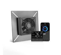 Airtitan T3 - Ventilateur - 6 ’’ - Avec contrôleur de température et d'humidité - Pour vide sanitaire, sous-sol, garage, grenier, hydroponique, tente de culture