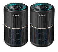 AIRTOK Purificateur d'air, H13 HEPA Filter élimine 99,97% de la poussière, de la fumée et des odeurs d'animaux, air purifier avec veilleuse | 3 niveaux de vitesse
