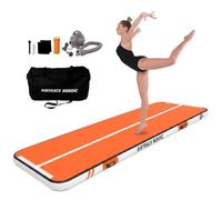 AirTrack Nordic Home Special Edition Air Track 3m/4m/5m/6m/7m/8m avec pompe à air - tapis de gym gonflable - Durable et facile à transporter Tapis de gymnastique, piste gonflable, tapis tumbling