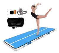 AirTrack Nordic Home Special Edition Air Track 3m/4m/5m/6m/7m/8m avec pompe à air - tapis de gym gonflable - Durable et facile à transporter Tapis de gymnastique, piste gonflable, tapis tumbling
