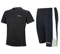 AIRTRACKS lAUFSET fONCTIONNEL-cUISSARD cOURT t-sHIRT à mANCHES cOURTES pRO pRO Large - Noir