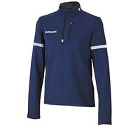 Airtracks Maillot de cyclisme d'hiver thermique à manches longues pour homme - En polaire - Séchage rapide - Chaud - Respirant - Réflecteurs, bleu, L