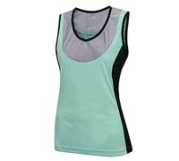 Airtracks Maillot de cyclisme fonctionnel pour femme sans manches Comfort Line - Maillot de cyclisme à manches courtes - Jersey - Respirant - Séchage rapide - Réflecteurs, bleu, XL