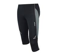 Airtracks Pantalon de course fonctionnel 3/4 Pro Air - Collant de course - Pantalon fonctionnel - Respirant - Compression - Séchage rapide, noir/gris, S