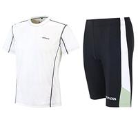 Airtracks Pro Air Ensemble de course à pied avec short de course à manches courtes et t-shirt à séchage rapide Noir/blanc Taille M