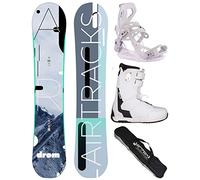 AIRTRACKS Snowboard Set Pack Planche Drom Hybrid Rocker 155 + Fixations Master W + Chaussures Star W 39 + SB Bag