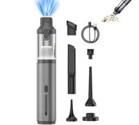 AirTrek Pro - Compact Vacuum & Blower with Enhanced Dual Power,Aspirateur Voiture Puissant,16000PA Aspirateur à Main avec Moteur Brushless Haute Performance,Aspirateur Portable pour Auto (Gris)