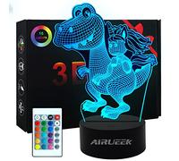 AIRUEEK Veilleuse Dinosaure 3d Led Veilleuse Enfant Dinosaure Licorne-16 Variations de Couleurs/1 Télécommande/1 Base,Décoration Chambre Cadeau De Jouet DrôLe Pour Garçon Fille