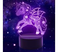 AIRUEEK Veilleuse Licorne pour Enfants,Lampe Licorne Télécommande 16 Couleurs Changeant Dimmable,Decoration Chambre Fille Licorne Jouet Fille 4 5 6 7 8 9 10 11 Ans