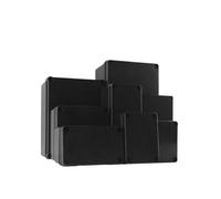 AIRUIXI Boîte de dérivation Coffret d'alimentation extérieur en Plastique ABS Coffret d'alimentation électrique Boîte de jonction antidéflagrante Industrielle Noir(80x130x70mm)