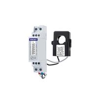 AIRUIXI Compteur d'énergie SDM120CT-MV+ESCT-TU10 50A/0,1V, 1 Phase 2 Fils, 230V, RS485 Modbus, Mesure kWh, kvarh, U, I, P, Q, PF, Hz, Compteur d'énergie sur Rail DIN, Mid