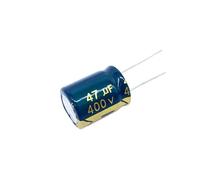 AIRUIXI condensateur Lot de 10 condensateurs électrolytiques en Aluminium Haute fréquence 47 UF 400 V 47 UF, Dimensions 13 x 20 mm, 20%