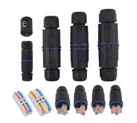 AIRUIXI connecteur Solaire Connecteur de câble IP68 à Connexion Rapide KVSF-15 2 entrées 2 Sorties 2/3/4/5 Broches Adaptateur de borne électrique connecteur de Fil(KVF2002-3P-313)