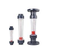 AIRUIXI Débitmètre à Flotteur Débitmètre à Flotteur en Plastique série LZS DN15 DN20 DN25 DN50 for tuyaux en PVC(DN25-300-3000L-H,Gluing Socket)