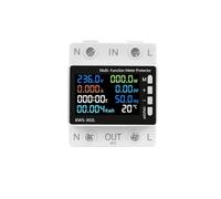 AIRUIXI Interrupteur programmable Compteur d'énergie 63A Relais temporisé de Mesure de Puissance Protection de Tension(Meter Protector)