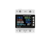 AIRUIXI Interrupteur programmable Compteur d'énergie 63A Relais temporisé de Mesure de Puissance Protection de Tension(Meter)
