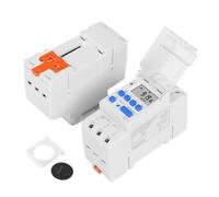 AIRUIXI Interrupteur programmable Minuterie électronique hebdomadaire programmable 7 Jours, Relais numérique, contrôle de minuterie, AC 220 V, 230 V, 16 A, Montage sur Rail DIN(220V AC)