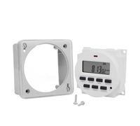 AIRUIXI Interrupteur programmable Minuterie numérique programmable DC 5 V 7 Jours, contrôle du Relais horaire au Format 12/24 h, Horloge avec Fonction Compte à rebours Off(with Enclosure)