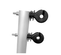 AIRUIXI Isolateur Cloture Electrique Lot de 50 isolateurs à écrou Plat for clôture électrique, isolateurs filetés en Spirale for bétail