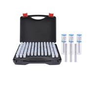 AIRUIXI Jauge à goupille Jauge de Trou de Bouchon Lisse, Pas de 0,1 à 10 mm, 51 pièces, 91 pièces, 98 pièces, 101 pièces/lot, Ensemble de 101 pièces(9.00-10.00mm 101pcs)