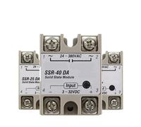 AIRUIXI Relais Statique Module Relais Statique SSR-25DA SSR-40DA SSR-40AA 10A 25A 40A 60A 80A 100A DD DA AA for contrôle de température PID(DA(DC-AC),SSR-25A)