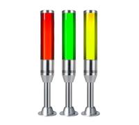 AIRUIXI Signal Lumineux Industriel Voyant LED Tricolore for Machine CNC, Lampe d'avertissement sonore puissante, Signal d'atelier, Buzzer 24 V 3 W, 3 Couleurs, Alarme, Voyant d'avertissement