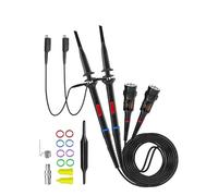 AIRUIXI Sonde d'oscilloscope P2200 Lot de 2 sondes d'oscilloscope 200 MHz X1/X10 avec Pinces de Test BNC sécurisées 10:1