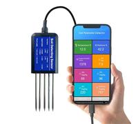 AIRUIXI testeur de Sol Testeur de Sol Portable 8 en 1, conductivité de l'humidité et de la température, fertilité PH NPK, for Une fertilisation précise