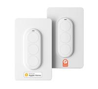 Airversa Smart HomeKit QliQ AC1 Lot de 2 contrôleurs à boutons, compatibles avec Apple Home via thread (hub d'accueil nécessaire), déclencheur pour marche/arrêt, scènes et routines Blanc