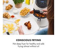 AirVital Friteuse à air chaud 2,5l 1300W 8 programmes - blanche