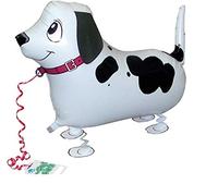 Airwalker Ballon Chien Dalmatien - Chien Courant Ballon Animal Hélium Walking Folienballon Décoration pour Enfants Fête d'anniversaire Mariage Enfants Cadeau JGA Décoration Ballons Animal Courant