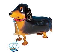 Airwalker Ballon Teckel Chien - Chien Courant Ballon Animal Hélium Walking Folienballon Décoration pour Enfants Anniversaire Fête Mariage Enfants Cadeau JGA Décoration Ballons Animal Courant