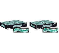 AIRWAVES - Chewing-gum Black Menthol sans sucres - Grand format contenant 60 paquets de 10 dragées - 420g